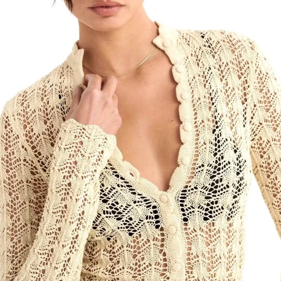 NWT RUMORED Ventura Crochet Maxi Dress - Picture 8 of 10